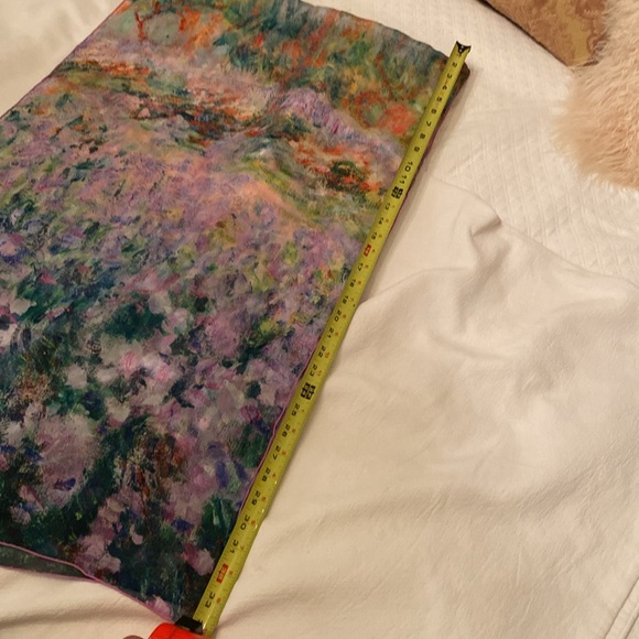 Monet inspired silk scarf-NWOT - Picture 7 of 8